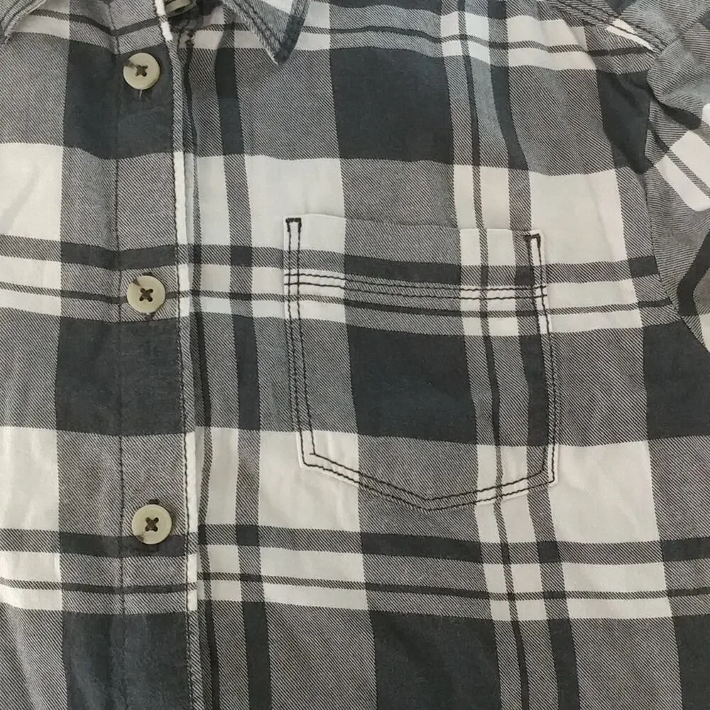 Cat & Jack Plaid Button Front Shirt Size L (10/12) Kid - Picture 4 of 5